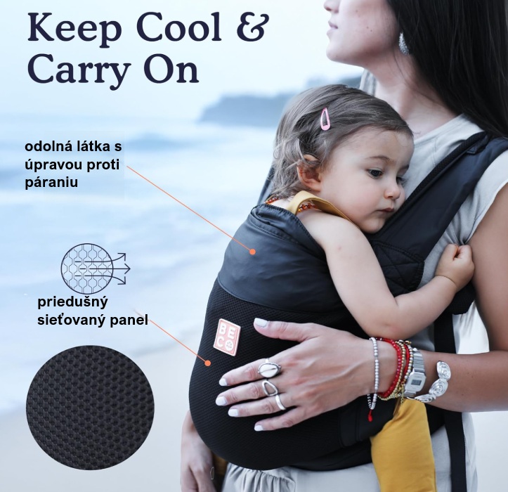 Hybride Trage Beco Fly aus Ripstop-Material